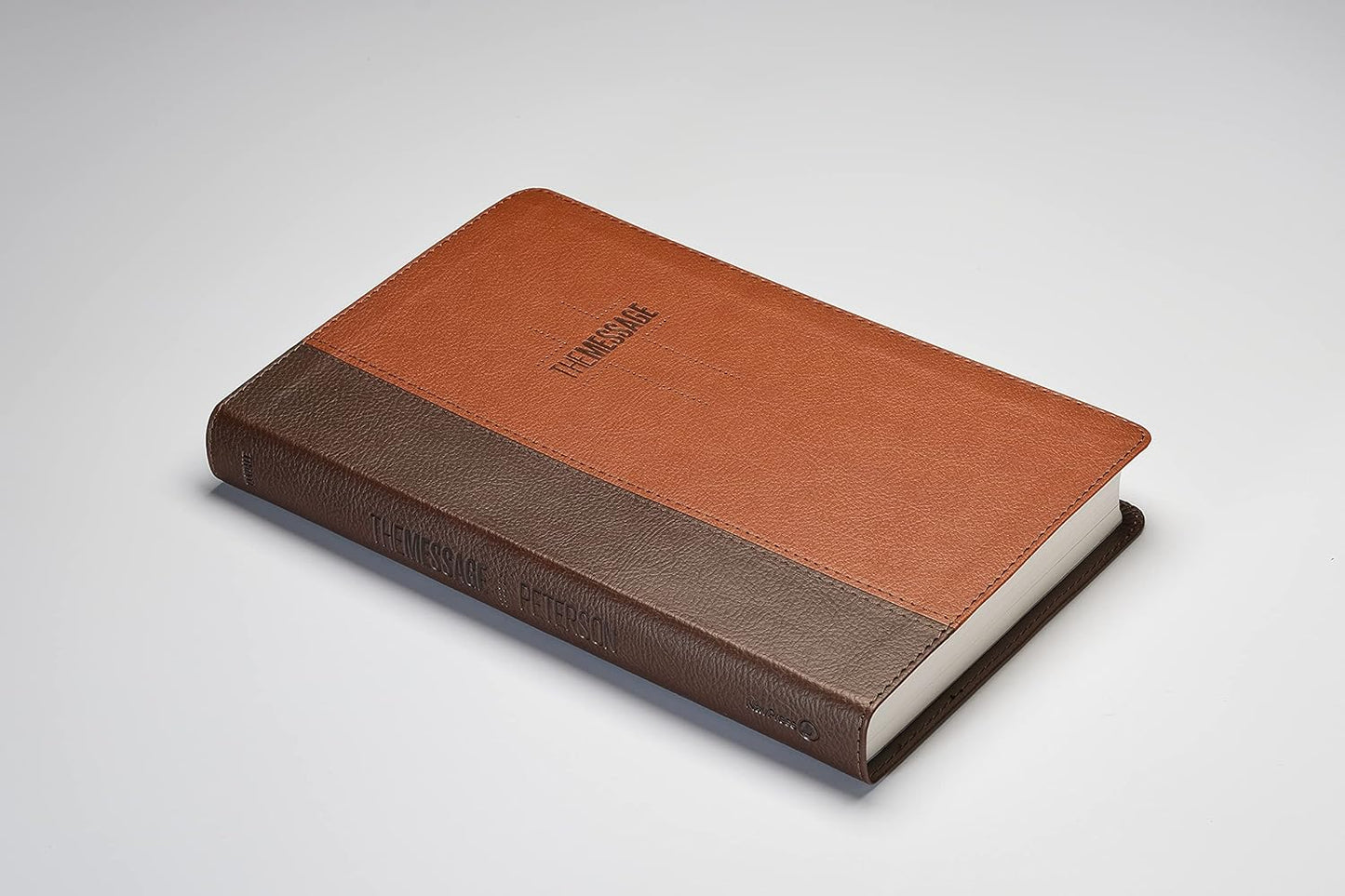The Message: The Bible in Contemporary Language, Deluxe GIft Bible Brown/Saddle Tan Leather-Look