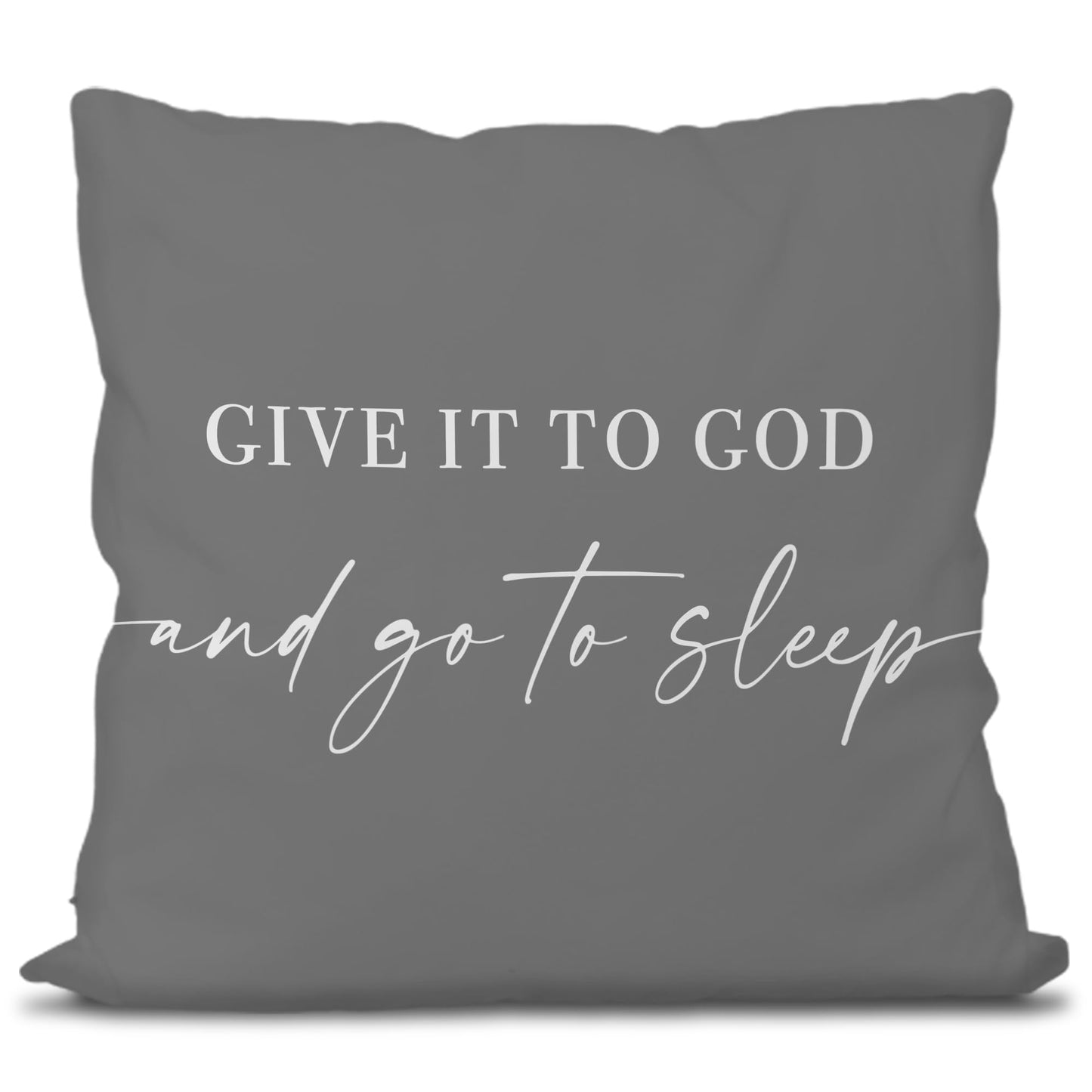 Knibeo Give It to God and Go to Sleep, Decorative Pillows Covers for Bed, Throw Pillows Cover for Bed,12x20 Pillow Cover,Decorative Bed Pillows for Bedroom Room(12x20, White)