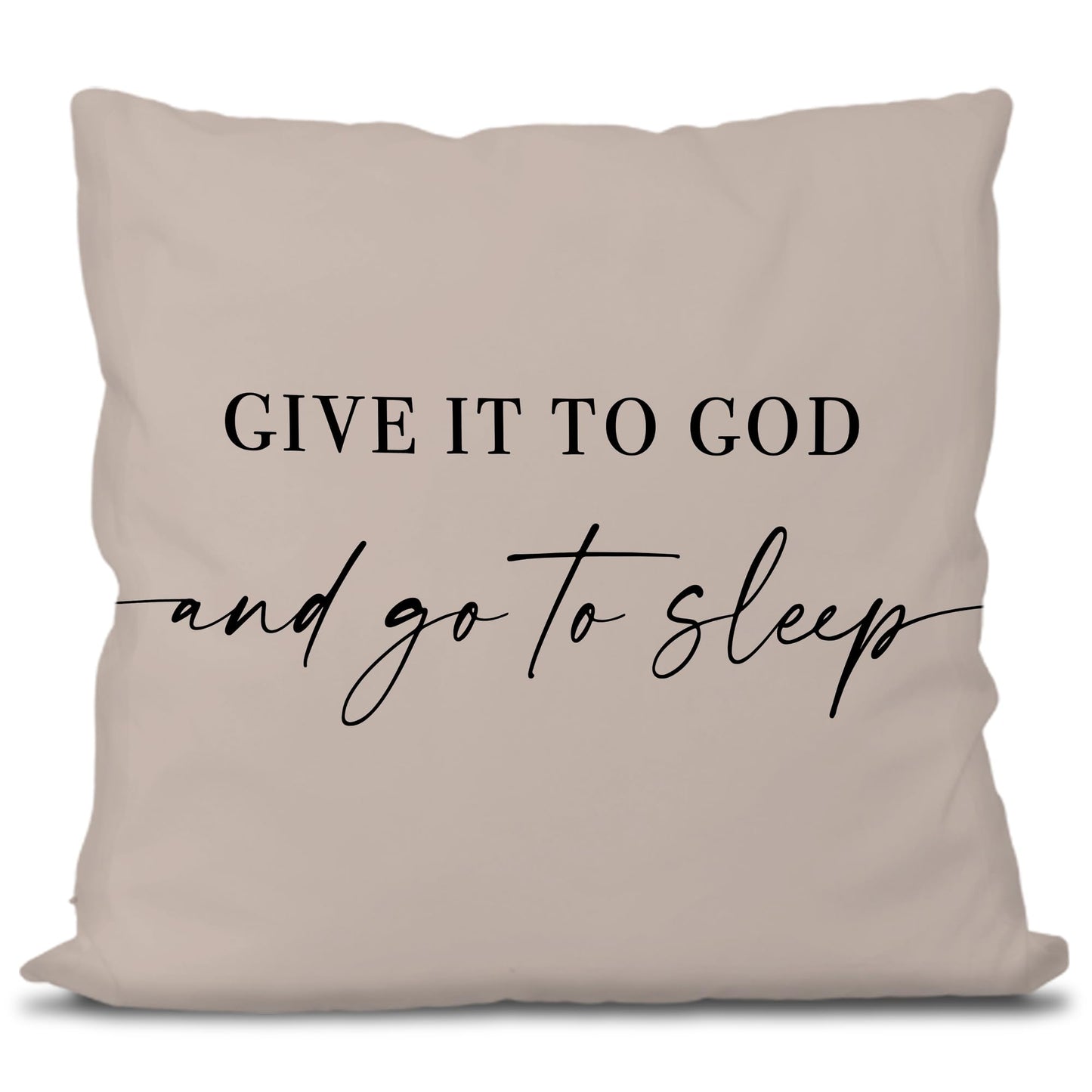 Knibeo Give It to God and Go to Sleep, Decorative Pillows Covers for Bed, Throw Pillows Cover for Bed,12x20 Pillow Cover,Decorative Bed Pillows for Bedroom Room(12x20, White)