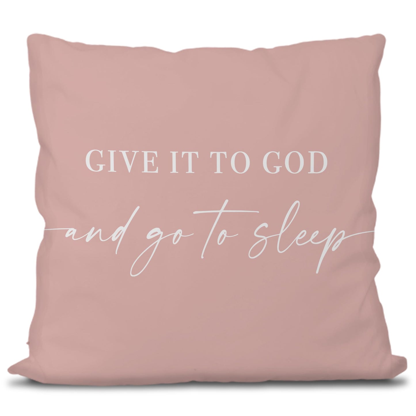 Knibeo Give It to God and Go to Sleep, Decorative Pillows Covers for Bed, Throw Pillows Cover for Bed,12x20 Pillow Cover,Decorative Bed Pillows for Bedroom Room(12x20, White)