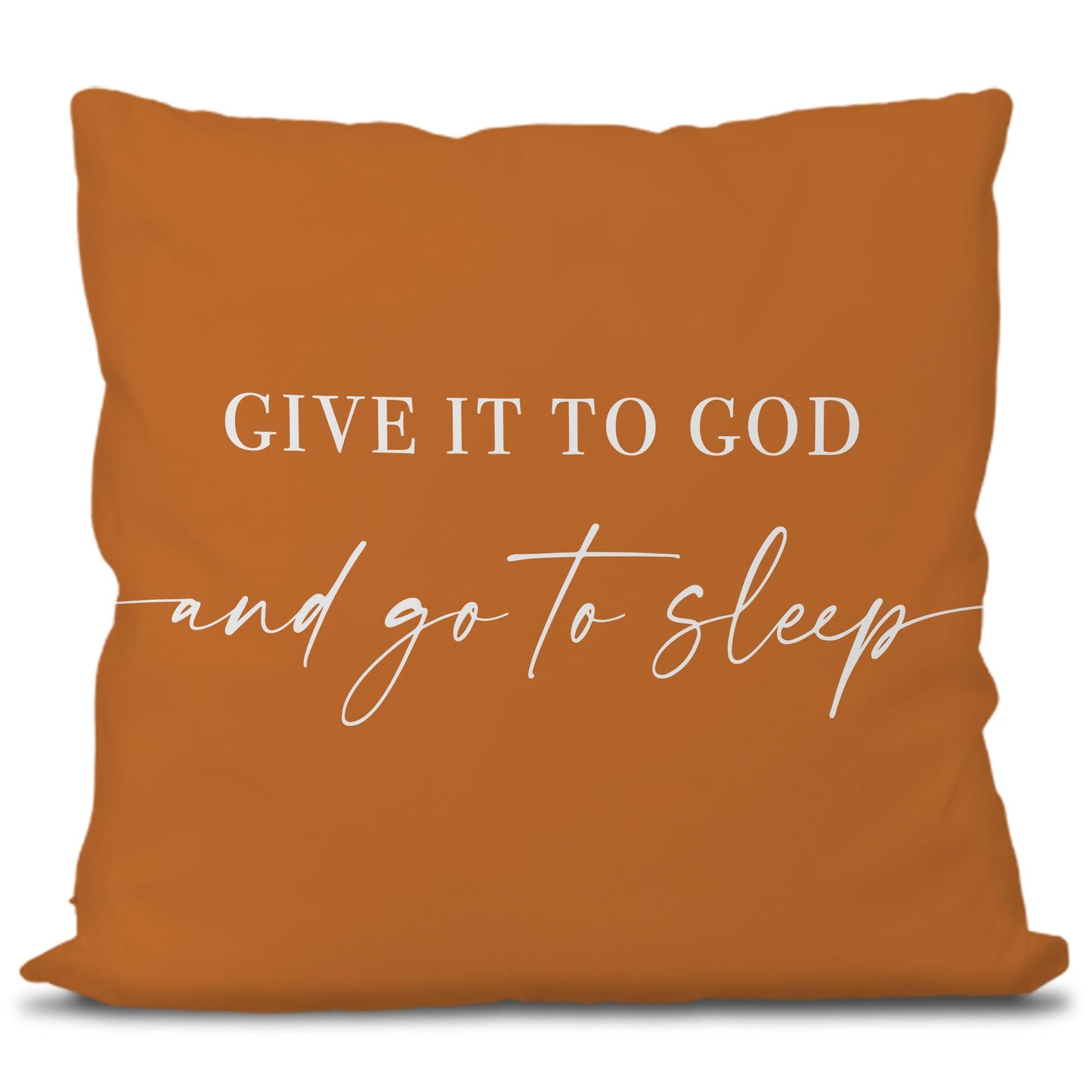 Knibeo Give It to God and Go to Sleep, Decorative Pillows Covers for Bed, Throw Pillows Cover for Bed,12x20 Pillow Cover,Decorative Bed Pillows for Bedroom Room(12x20, White)