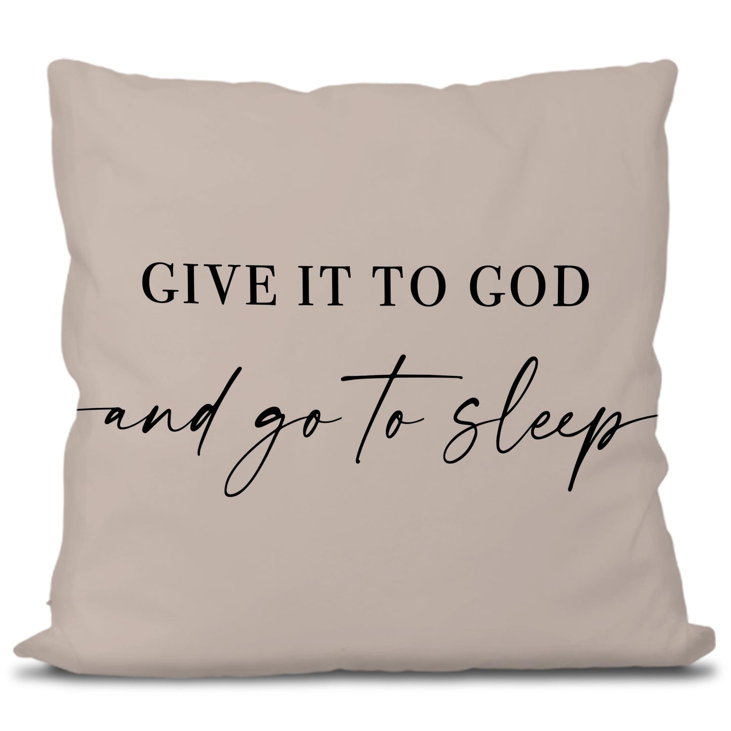 Knibeo Give It to God and Go to Sleep, Decorative Pillows Covers for Bed, Throw Pillows Cover for Bed,12x20 Pillow Cover,Decorative Bed Pillows for Bedroom Room(12x20, White)