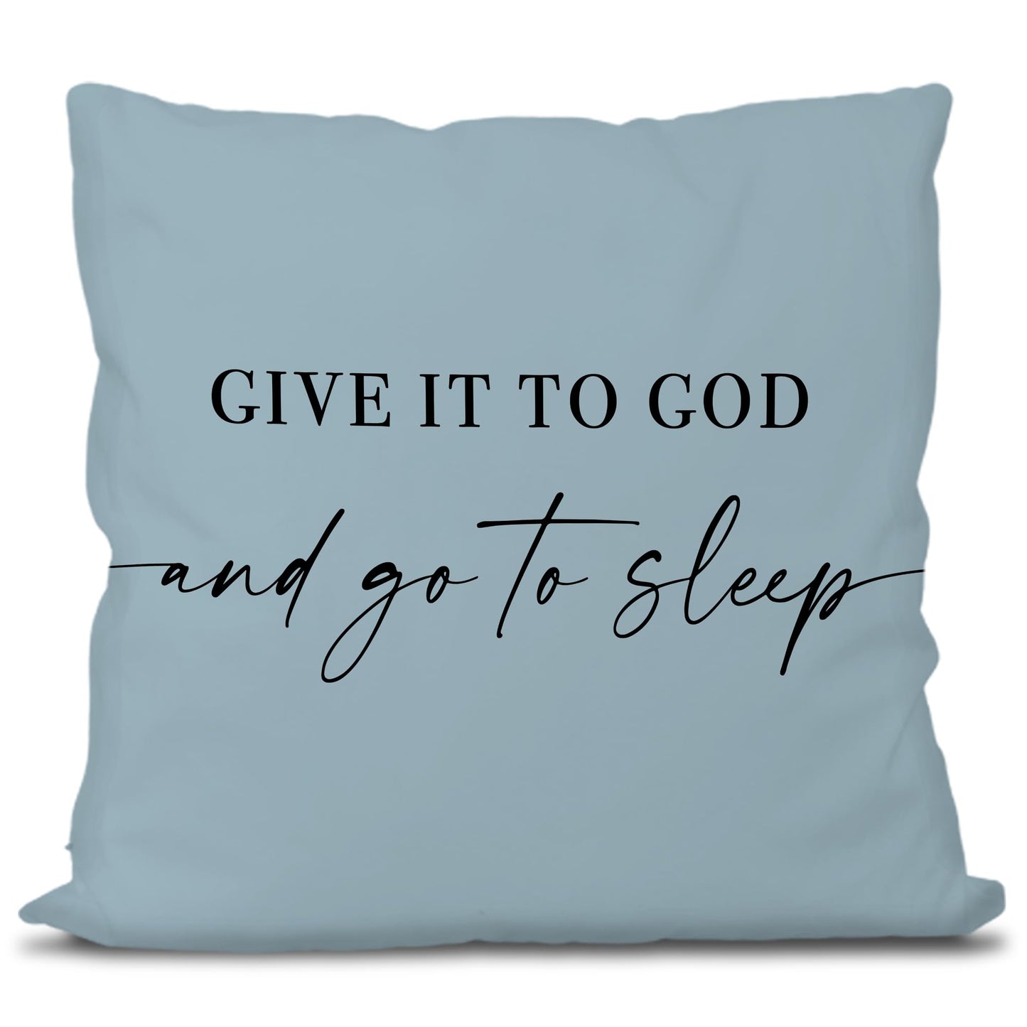 Knibeo Give It to God and Go to Sleep, Decorative Pillows Covers for Bed, Throw Pillows Cover for Bed,12x20 Pillow Cover,Decorative Bed Pillows for Bedroom Room(12x20, White)