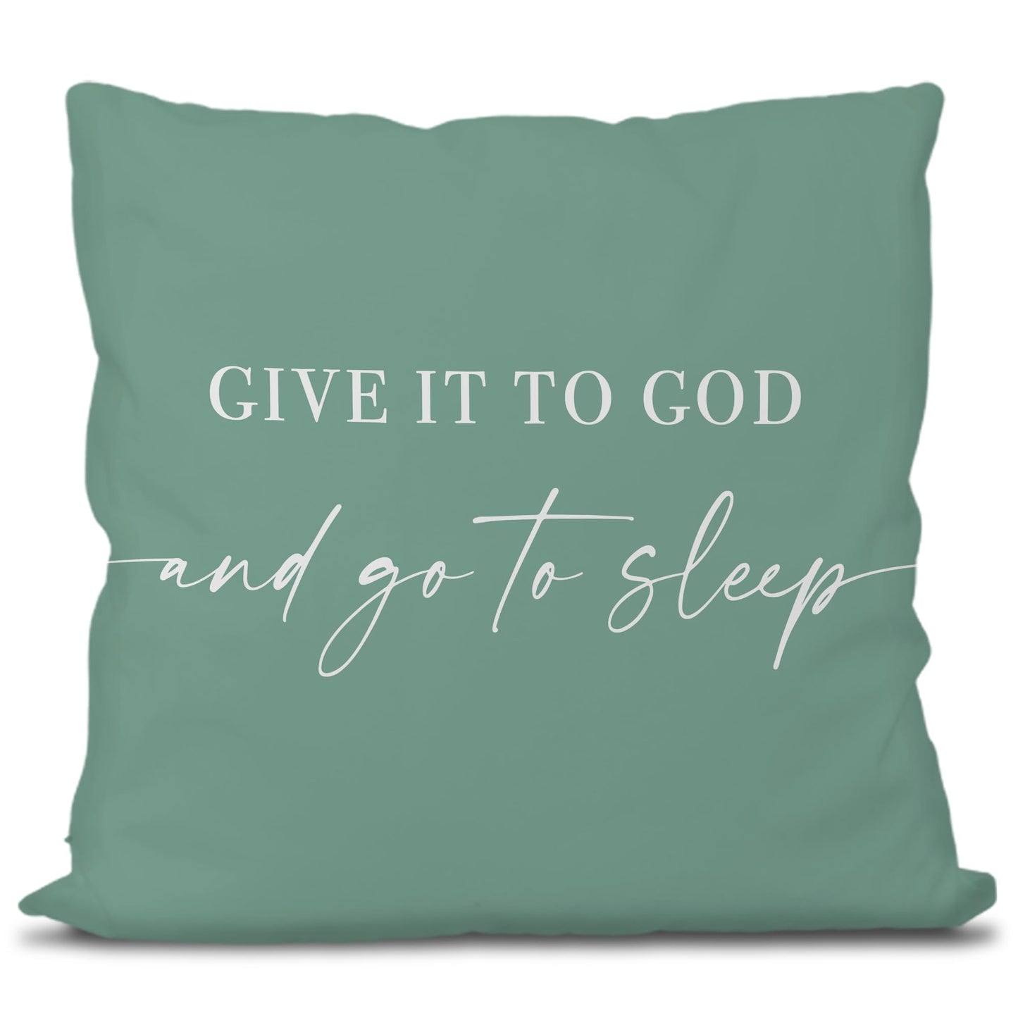 Knibeo Give It to God and Go to Sleep, Decorative Pillows Covers for Bed, Throw Pillows Cover for Bed,12x20 Pillow Cover,Decorative Bed Pillows for Bedroom Room(12x20, White)