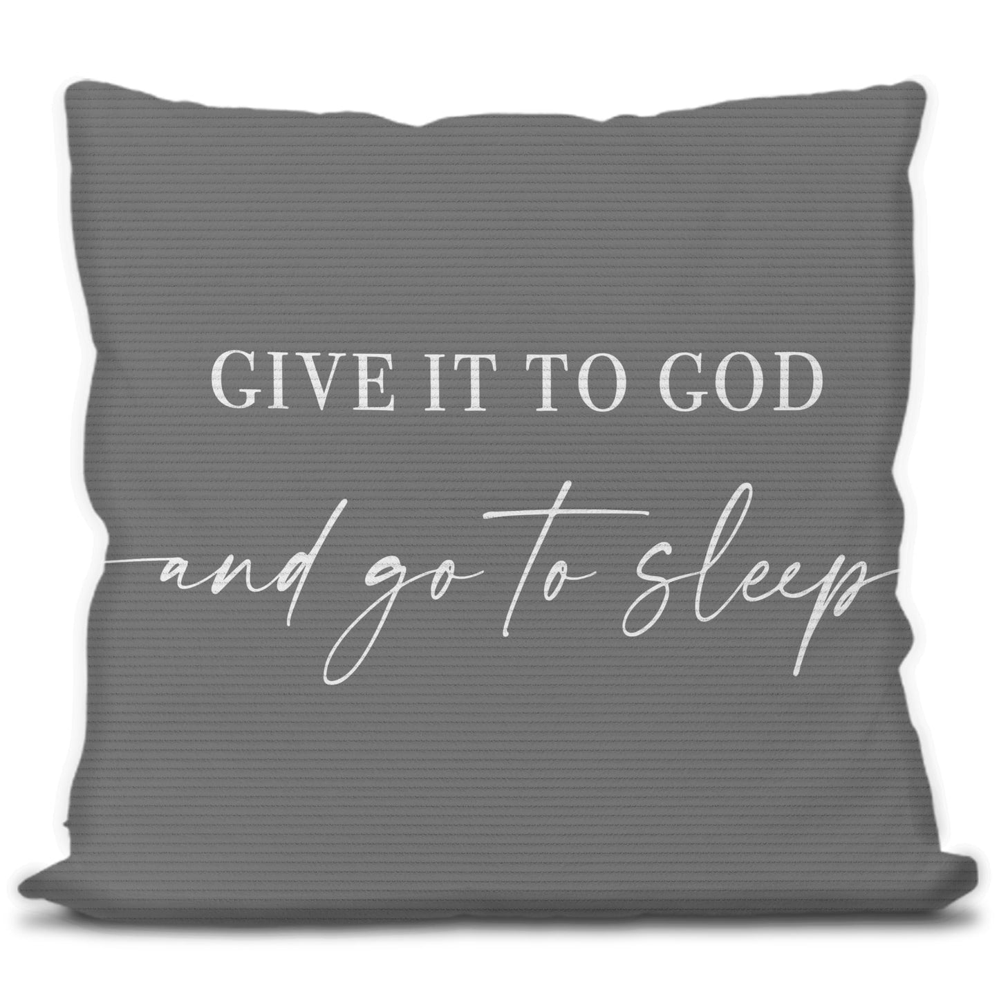 Knibeo Give It to God and Go to Sleep, Decorative Pillows Covers for Bed, Throw Pillows Cover for Bed,12x20 Pillow Cover,Decorative Bed Pillows for Bedroom Room(12x20, White)