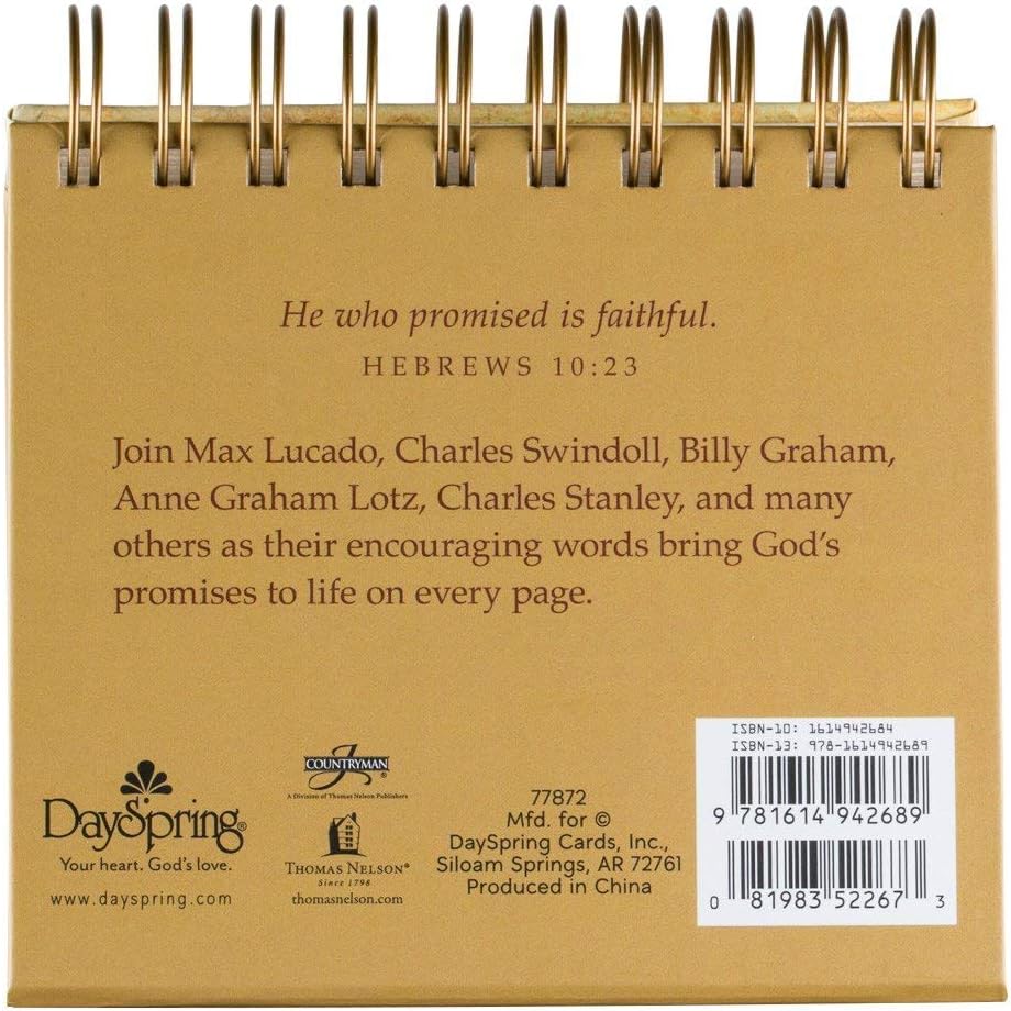 God's Promises Day by Day: 365 Days of Inspirational Thoughts - An Inspirational DaySpring DayBrightener - Perpetual Calendar