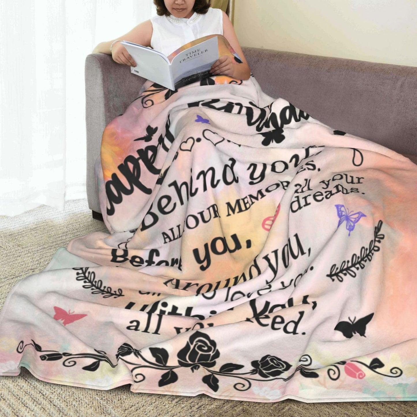 Christian Gifts for Women Faith, Inspirational Gifts for Women, Soft Throw Blankets for Women, Religious Gifts for Women/Men, Spiritual Gifts for Women, Personalized Blankets for Adults 40"x 50"