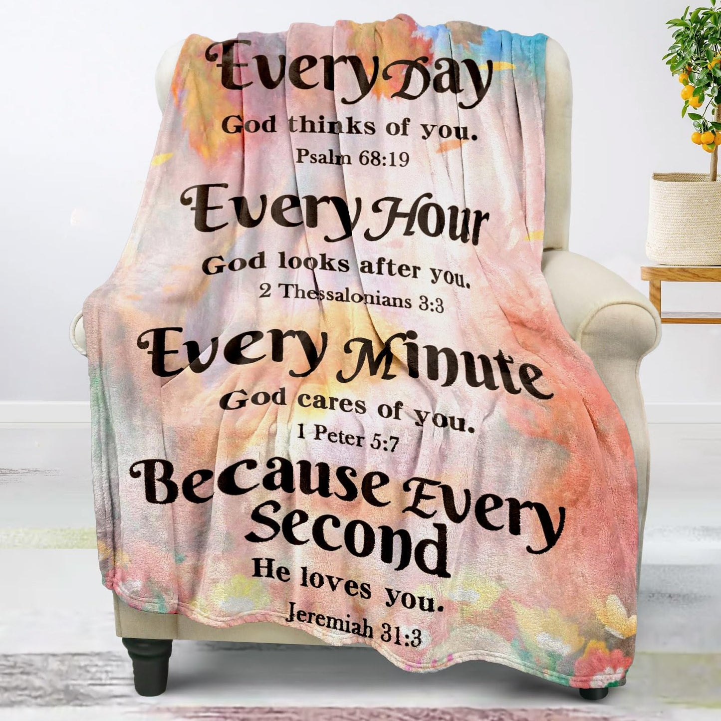 Christian Gifts for Women Faith, Inspirational Gifts for Women, Soft Throw Blankets for Women, Religious Gifts for Women/Men, Spiritual Gifts for Women, Personalized Blankets for Adults 40"x 50"