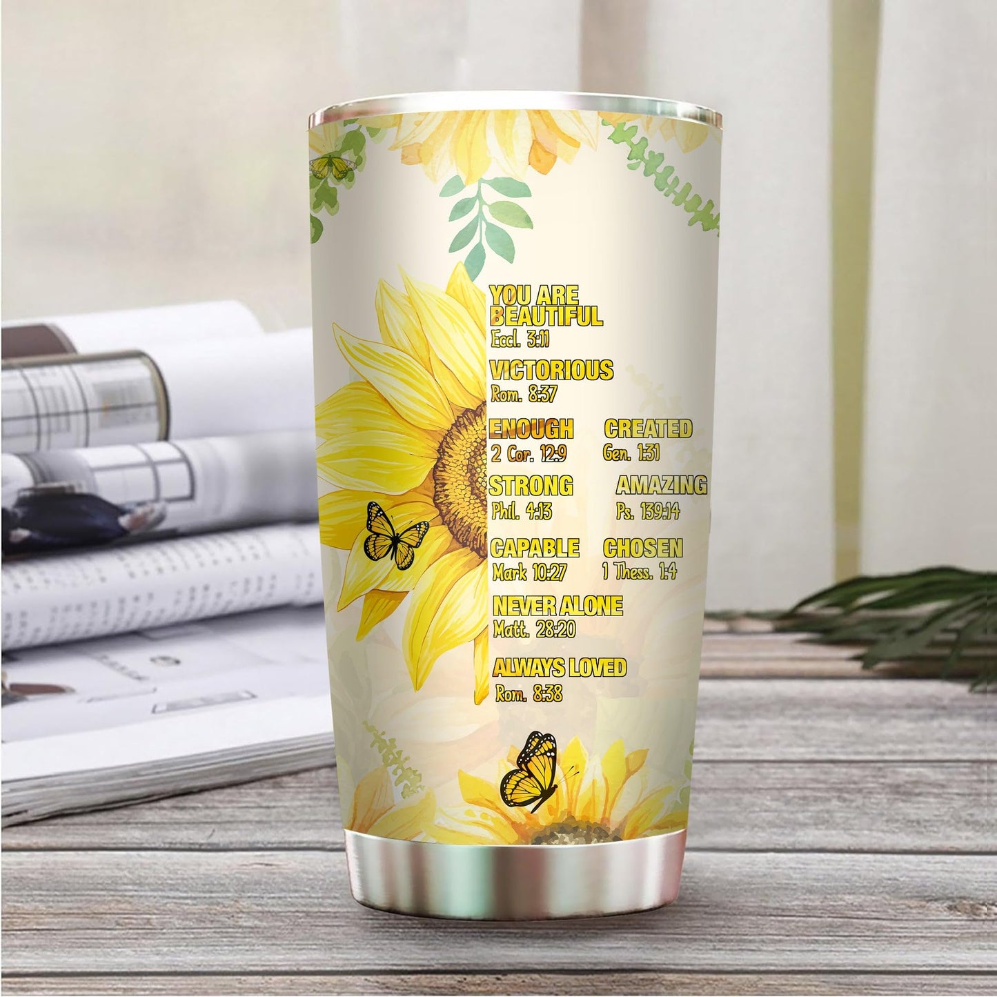 Christian Gifts for Women Faith - Christian Tumblers for Women Bible Gifts - Christian Tumbler Religious Gifts Spiritual Encouragement Inspirational Gifts for Women Stainless Steel Tumbler 20oz