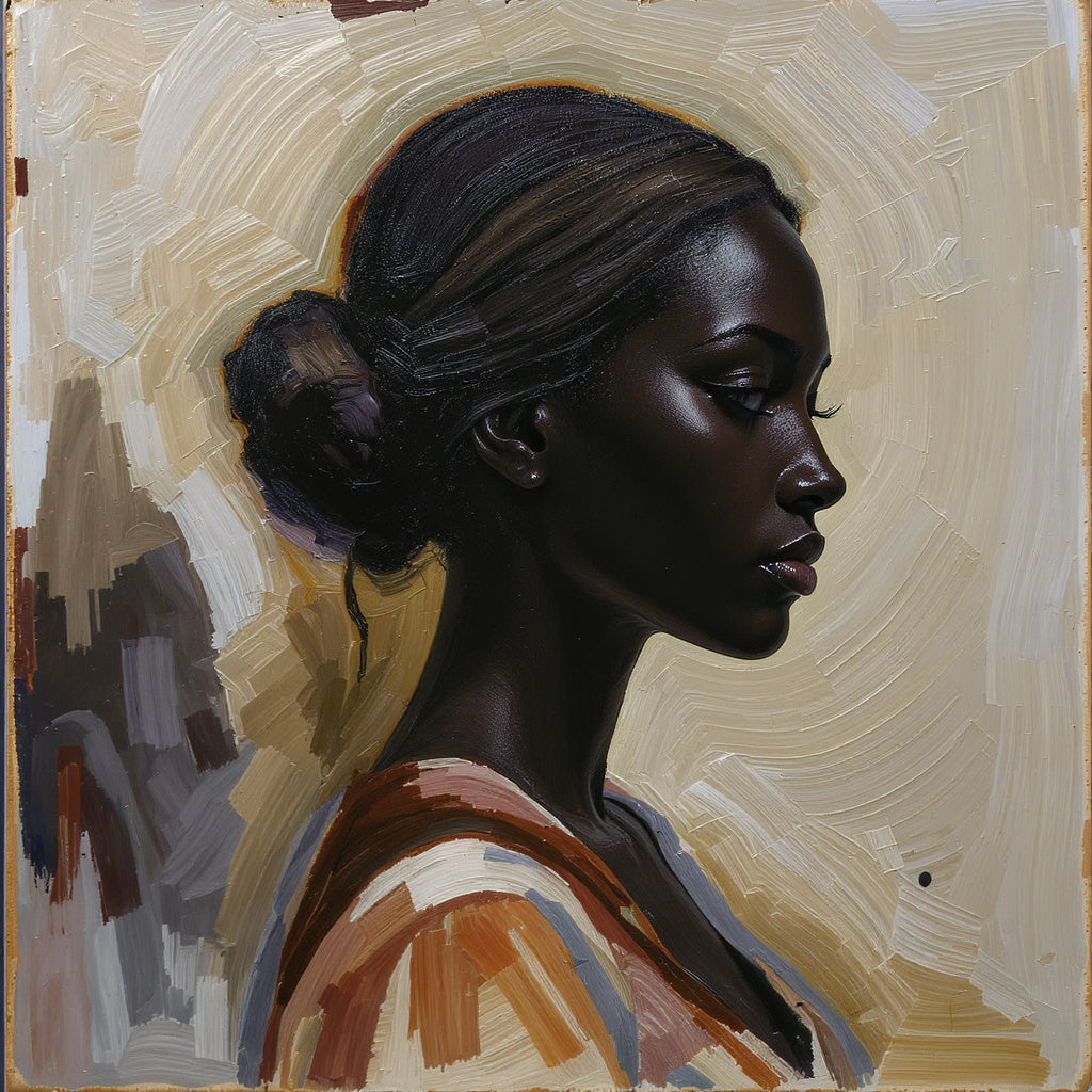 Black Woman Oil Paint
